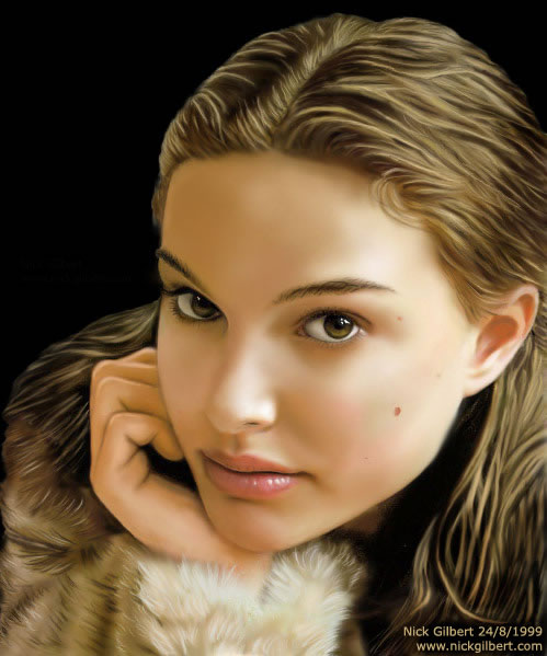 Natalie Portman - created in Photoshop 5