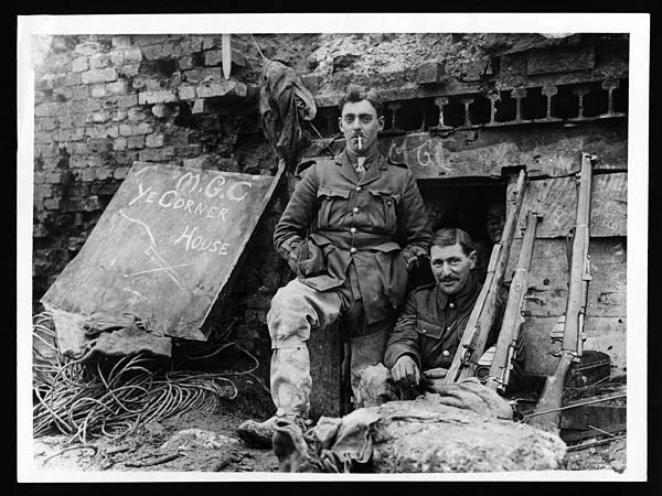 Outside Captured German Dugout