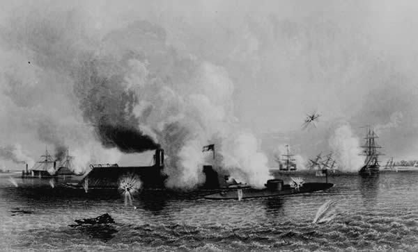  Battle between the C.S.S. Virginia and the U.S.S. Monitor, Hampton Roads