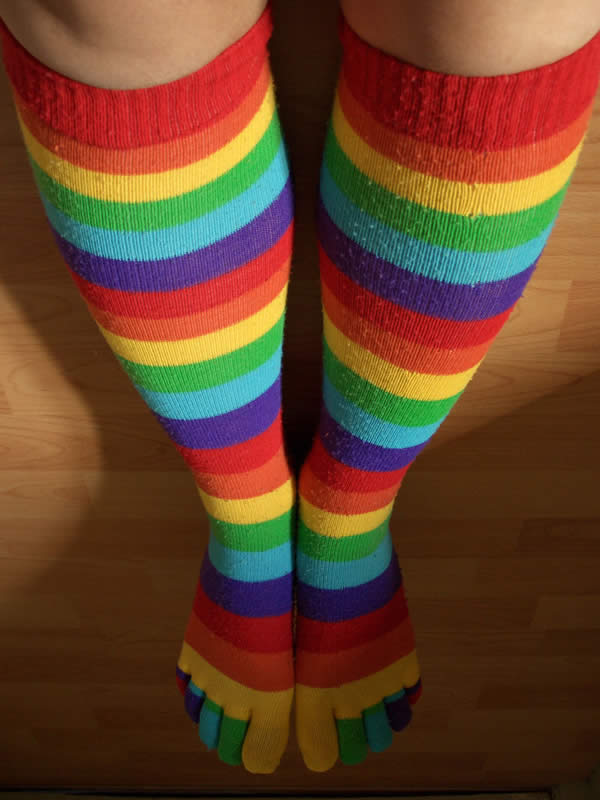 Giant rainbow legs