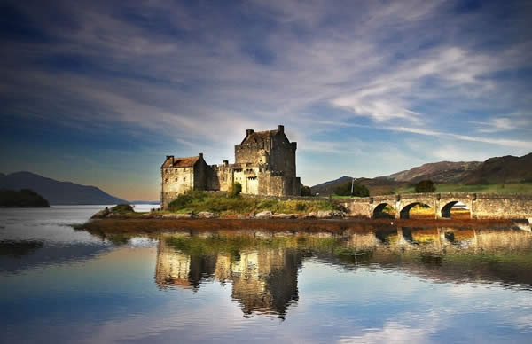 Reflections of Eilean Donan Castle