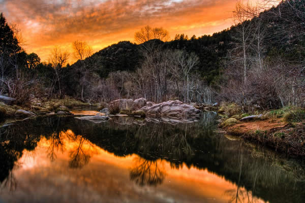 Western Sunset on the East Verde