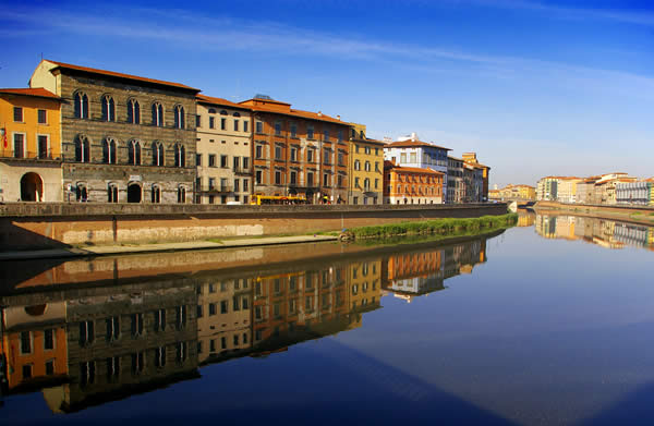 River Reflections - Pisa