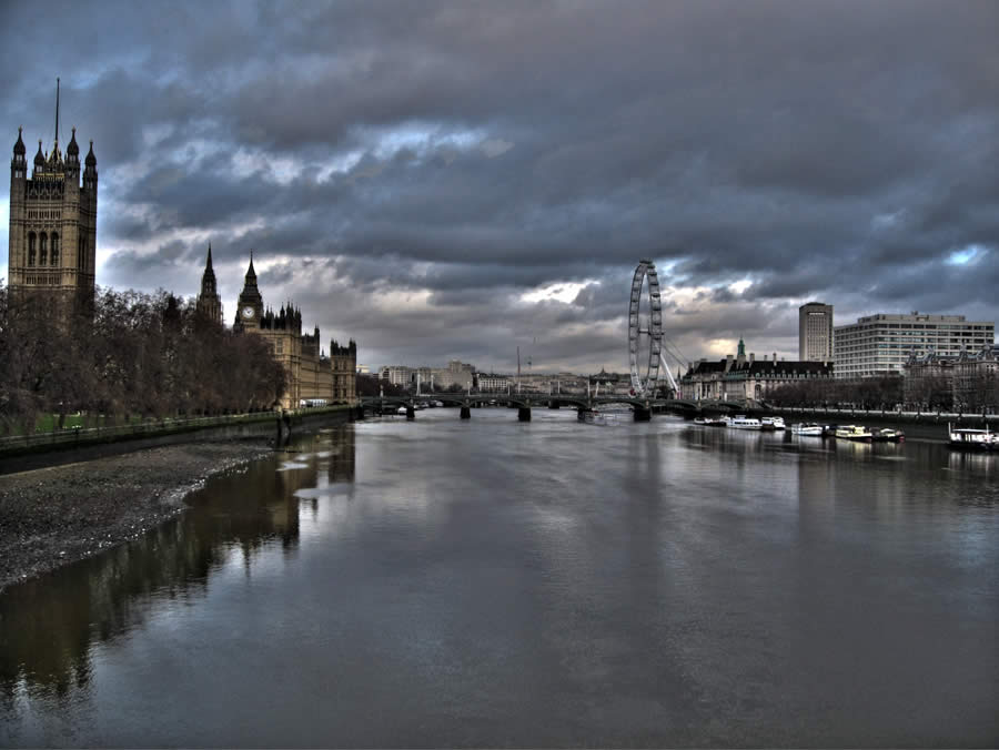 The River Thames in London