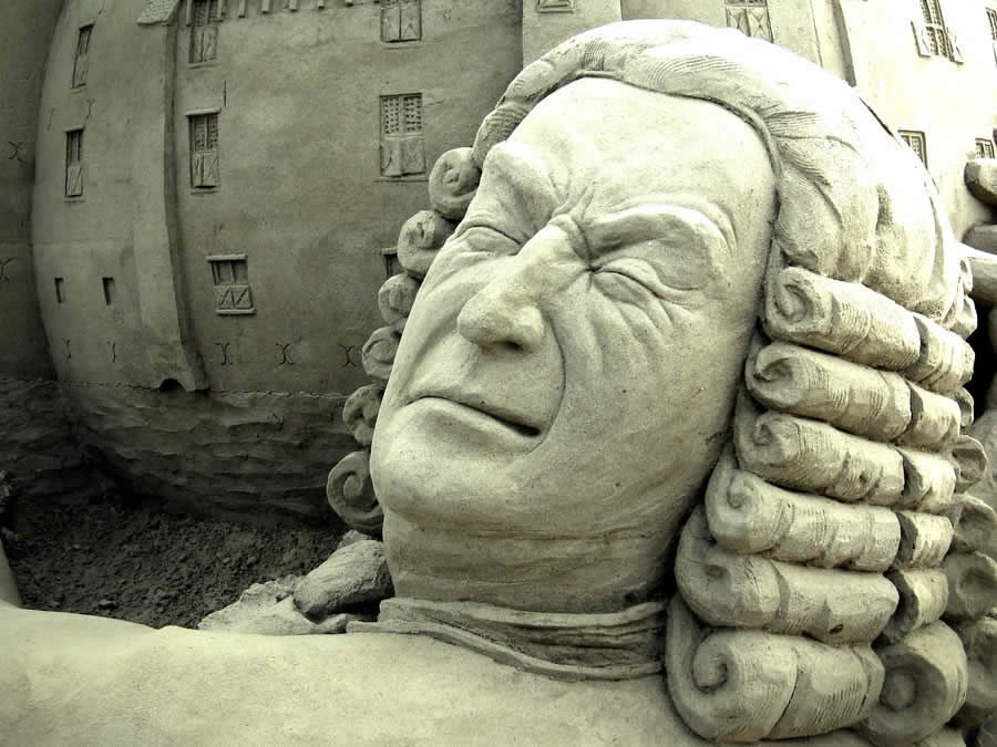 Face Sand Sculpture
