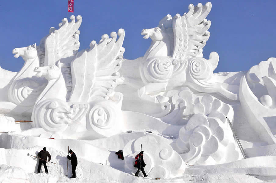 Snow Festival in Harbin, China