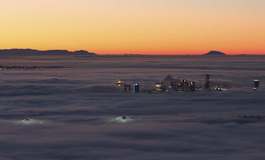 Vancouver in the Fog @ Sunrise