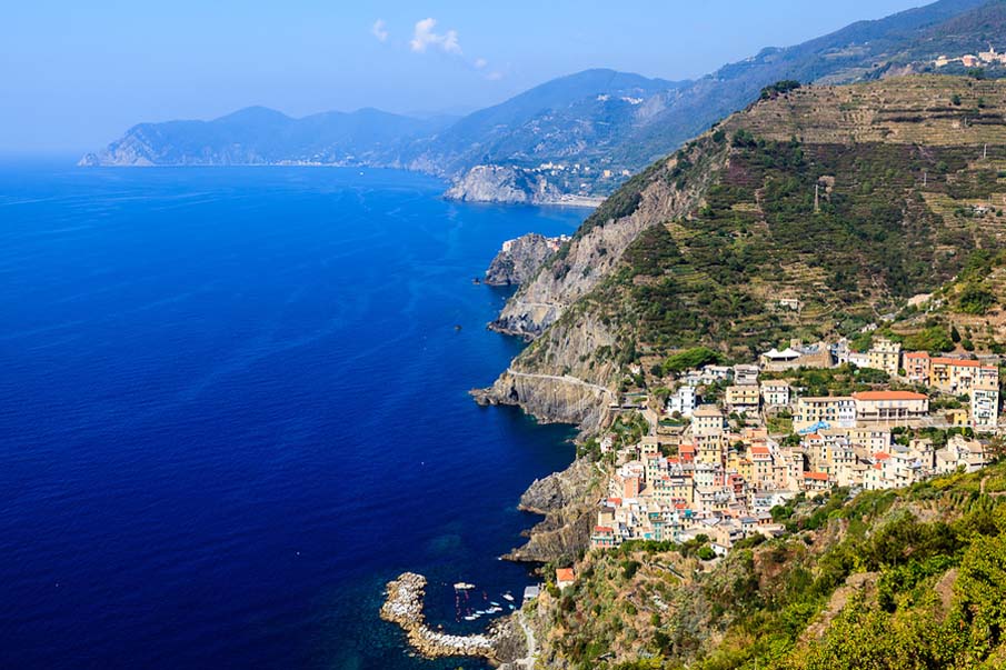 Aerial View of Riomaggiore