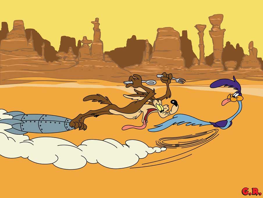 Wile E. Coyote and Road Runner