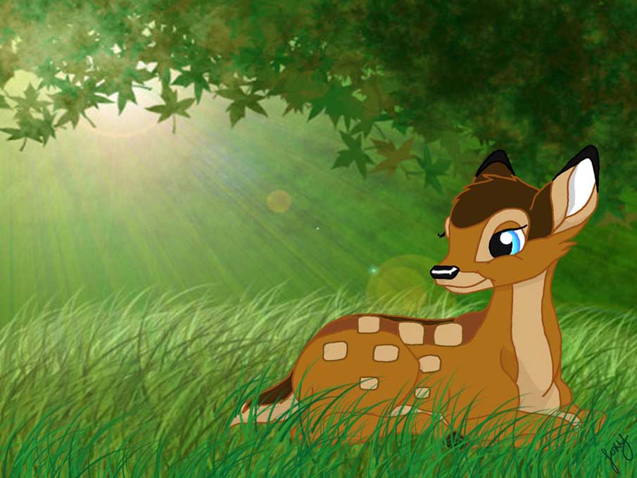 Bambi in the Meadow