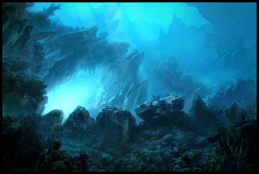 Underwater Matte Painting