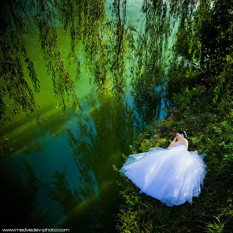 Sleeping Beauty in White