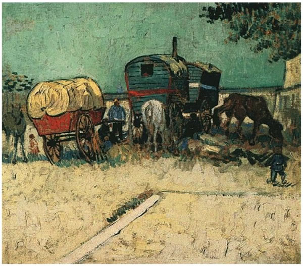 Encampment of Gypsies with Caravans