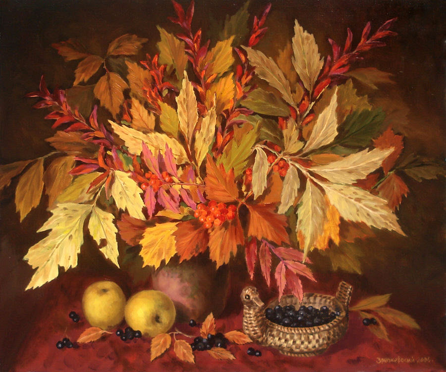 Still Life with Leaves