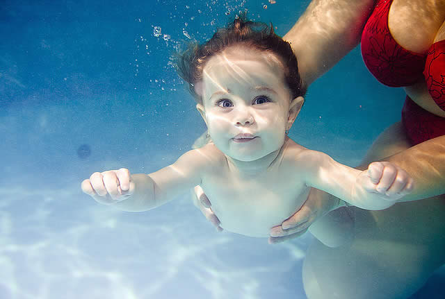 Baby Girl Underwater
