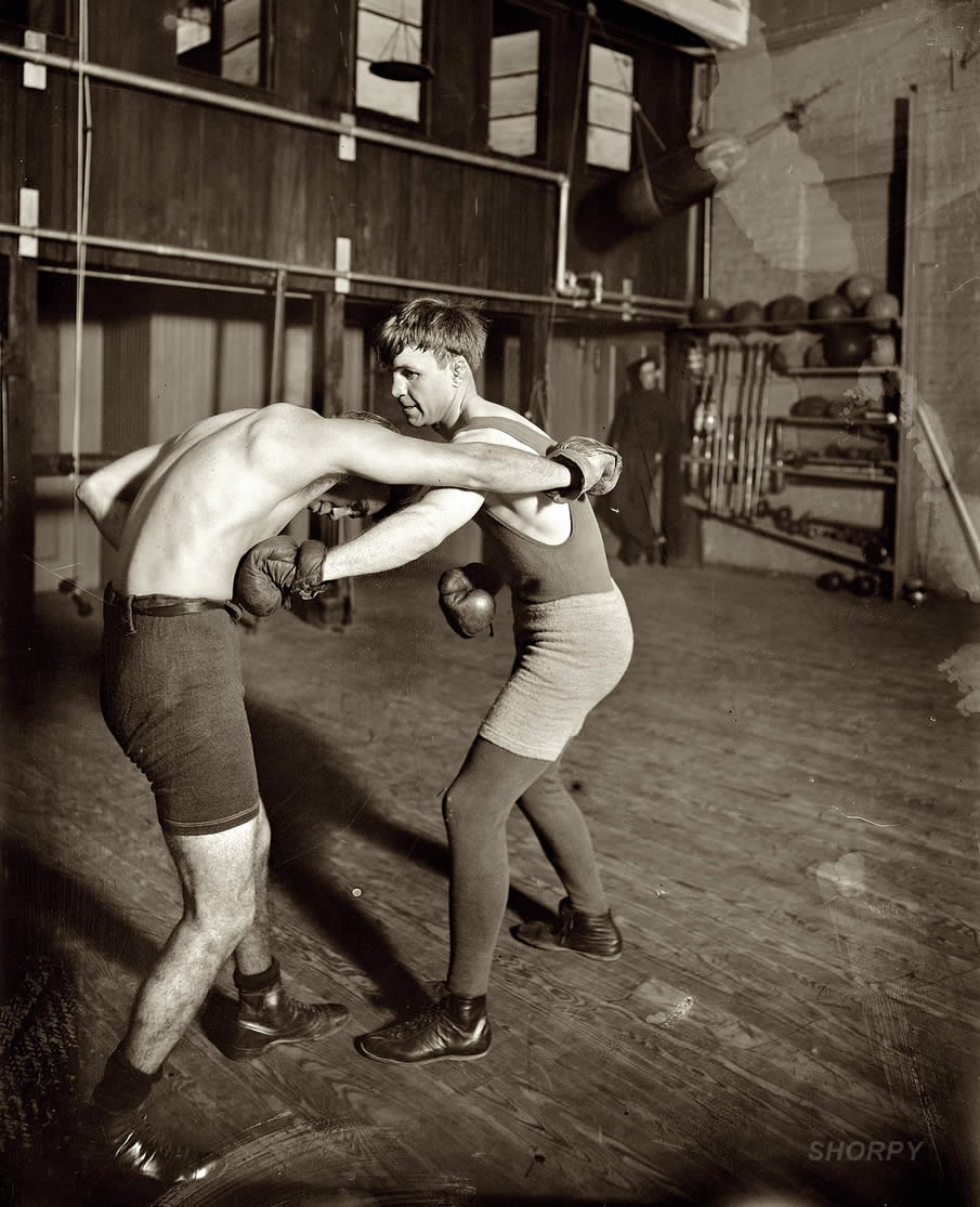 Lightweight boxing champ "Bat" Nelson in 1911.