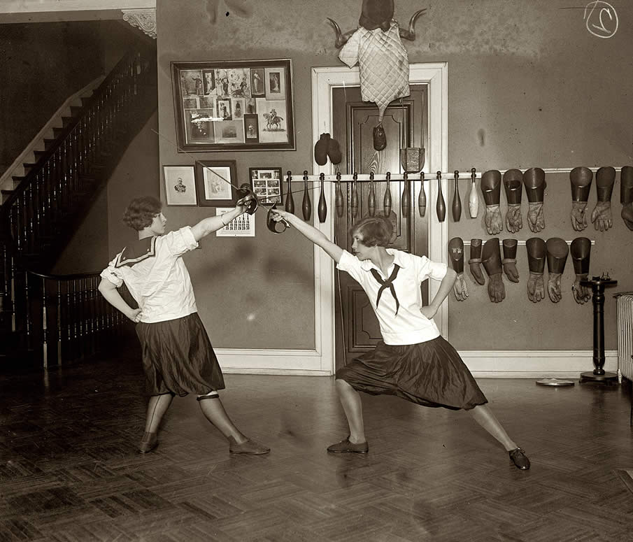 May 14, 1925. Washington, D.C. "Western High School fencing team."