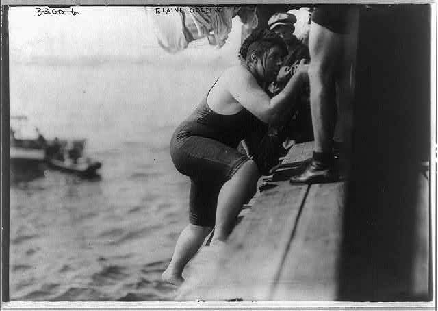 Swimming - Elaine Golding, Feb. 12, 1915.
