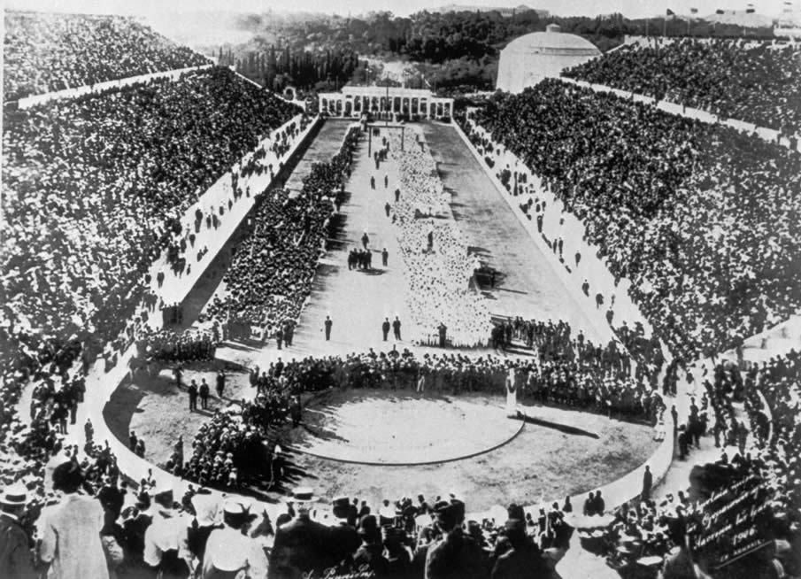 First modern Olympic Games in 1894, Athens.