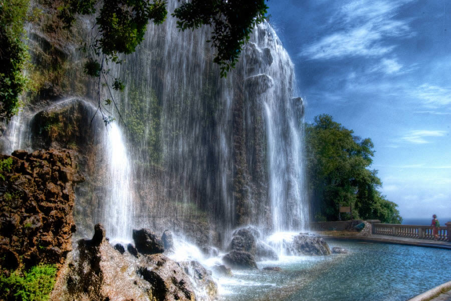 The Castle Waterfall in Nice