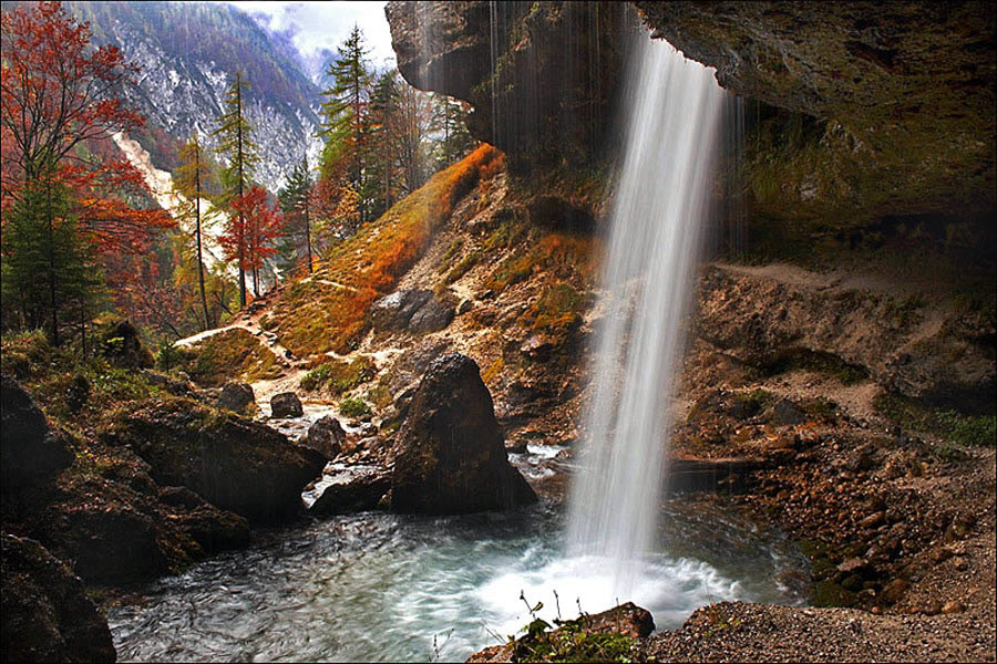 Waterfall in Autumn