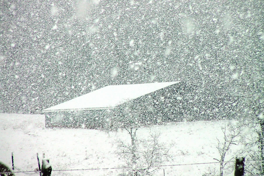 Heavy Snow Falling