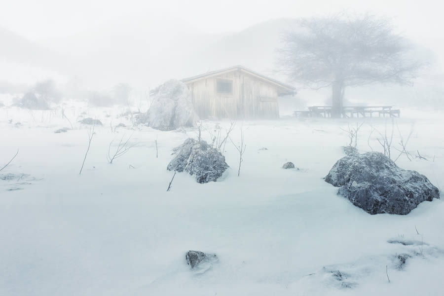 Hut Amidst a Storm