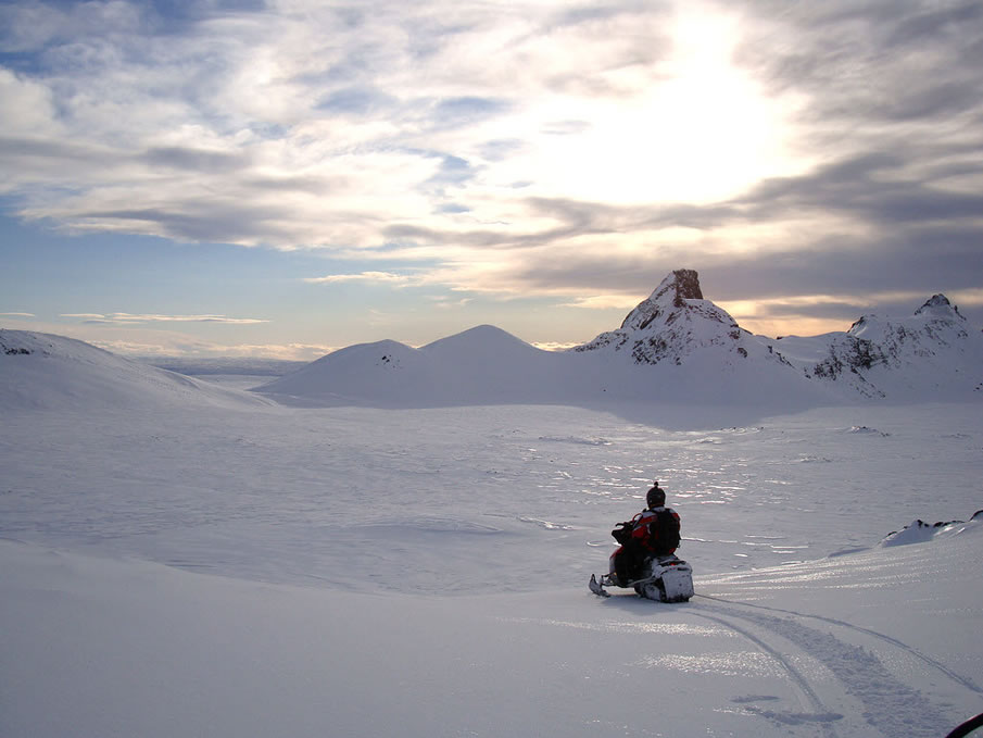 Snowmobiling in Iceland