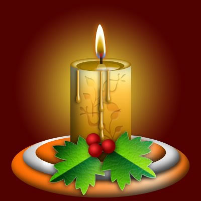 Create a Cute Christmas Candle