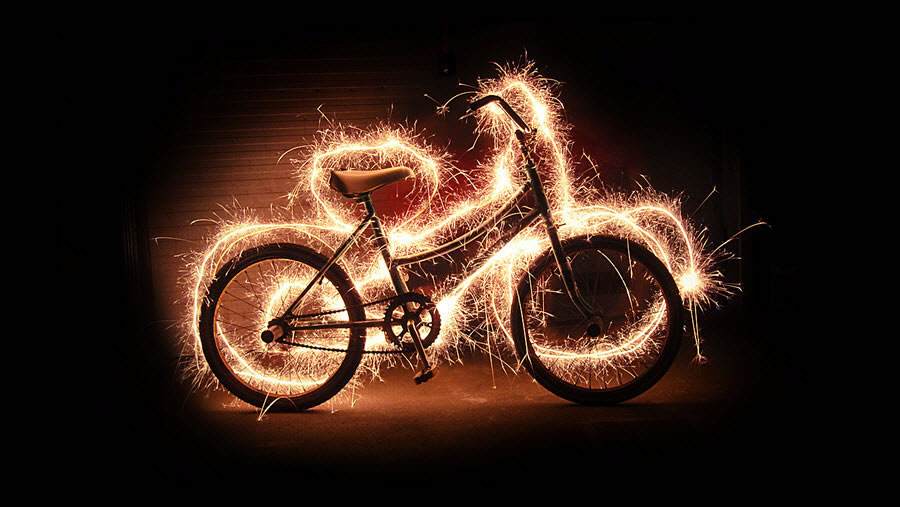 Light Painting - Bike