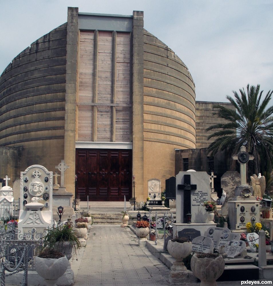 the church in the cemetery