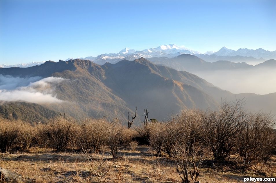 In the foot of Himalayas