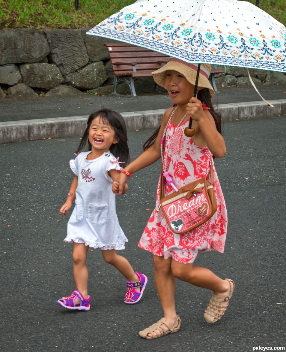 Happy girls