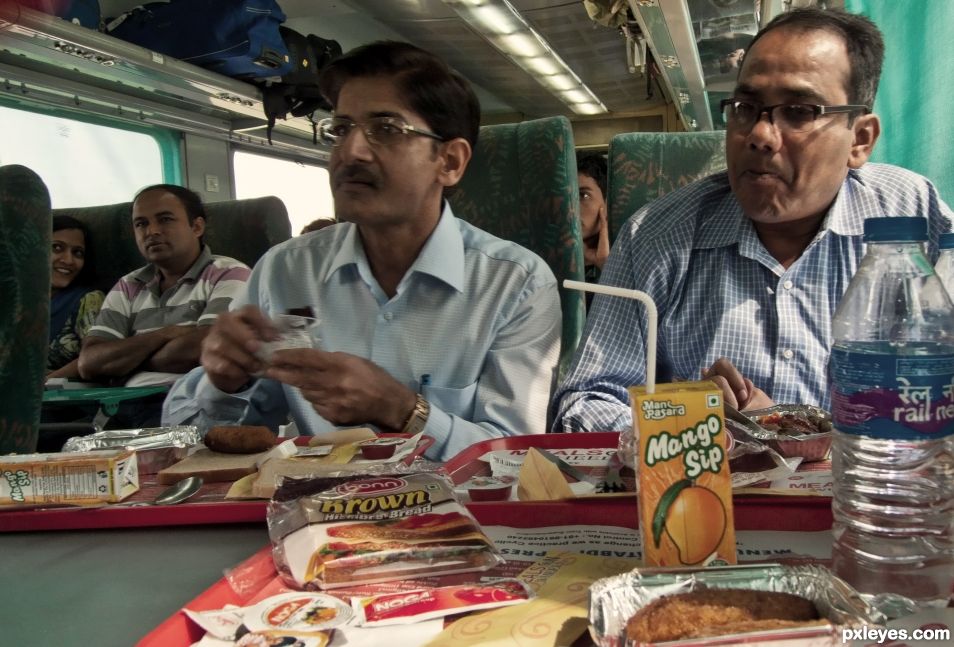 Breakfast in the train