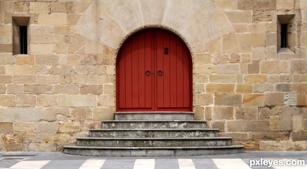 Spanish castle backdoor