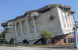 upside down building