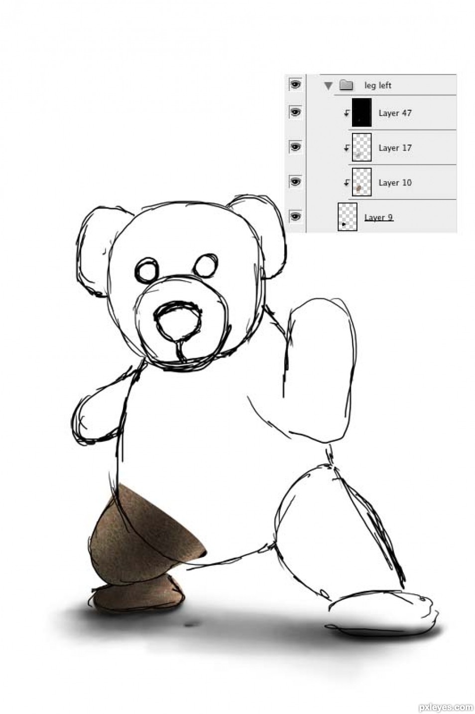 Creation of Bear...Teddy Bear: Step 10