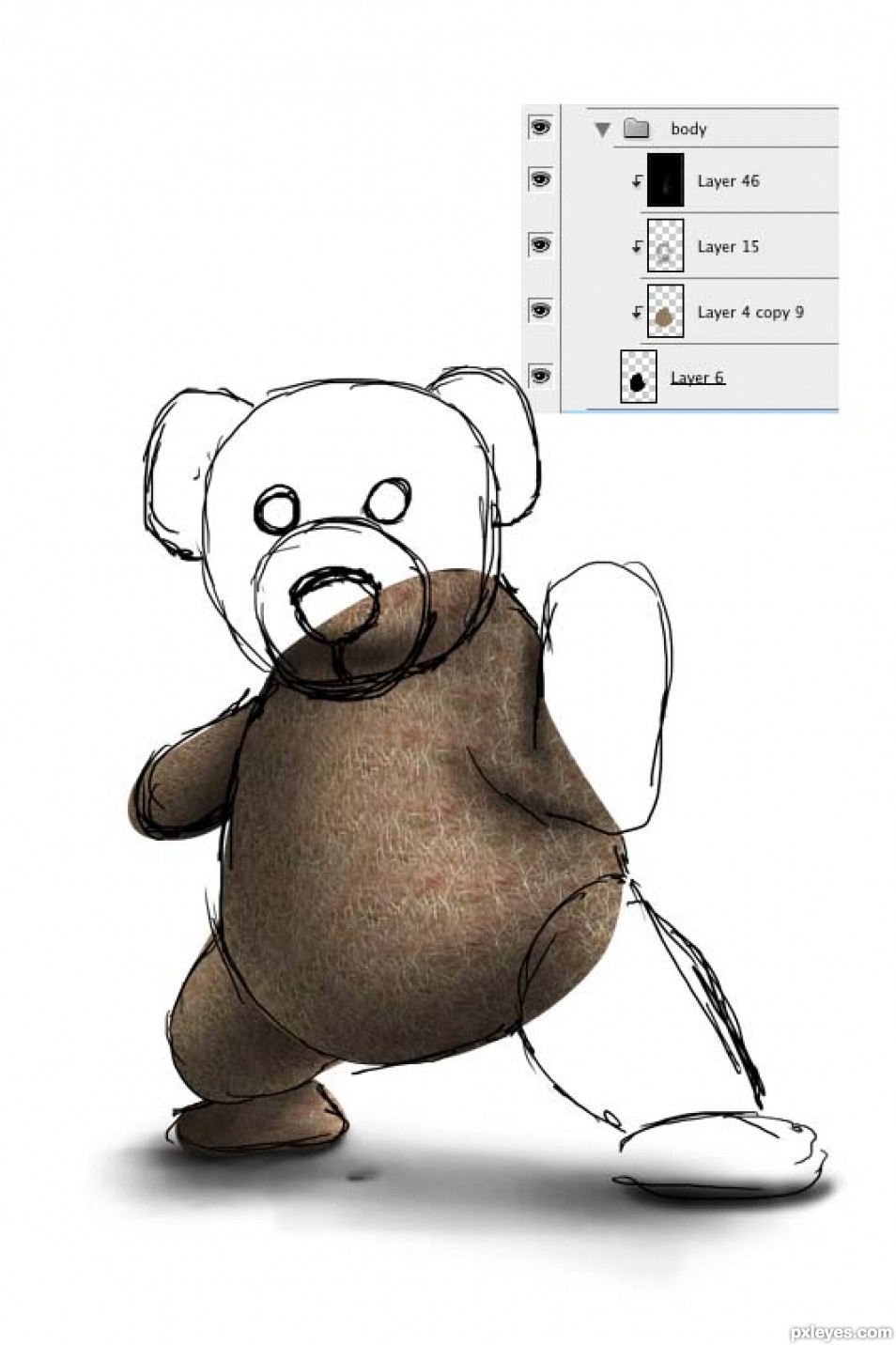 Creation of Bear...Teddy Bear: Step 12
