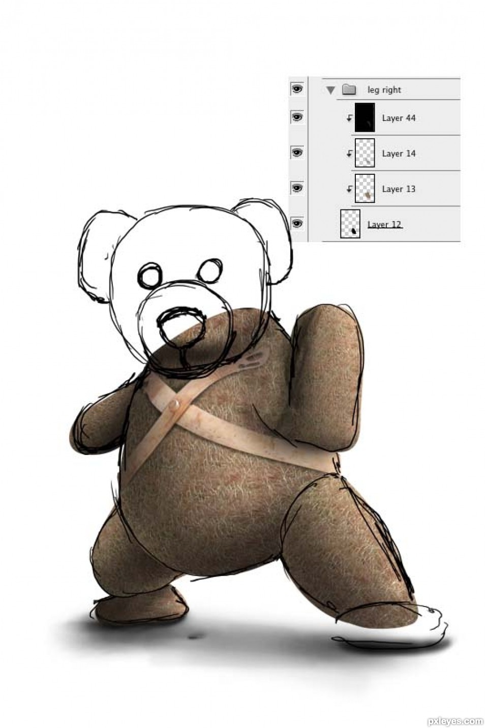 Creation of Bear...Teddy Bear: Step 15