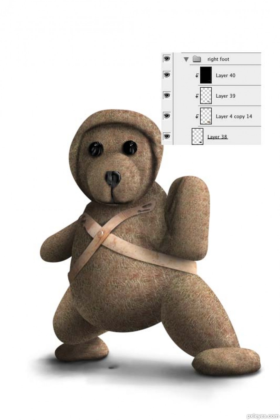 Creation of Bear...Teddy Bear: Step 19