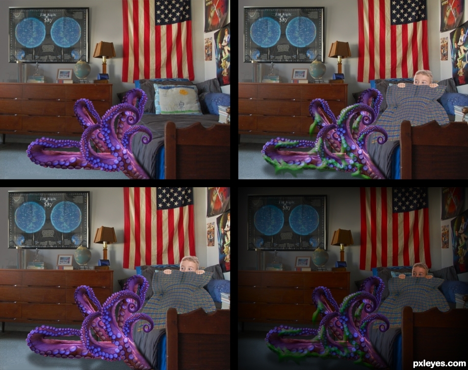 Creation of Octopus Monster: Step 0