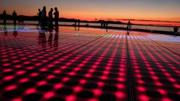 When the sun goes down, the dance floor lights up