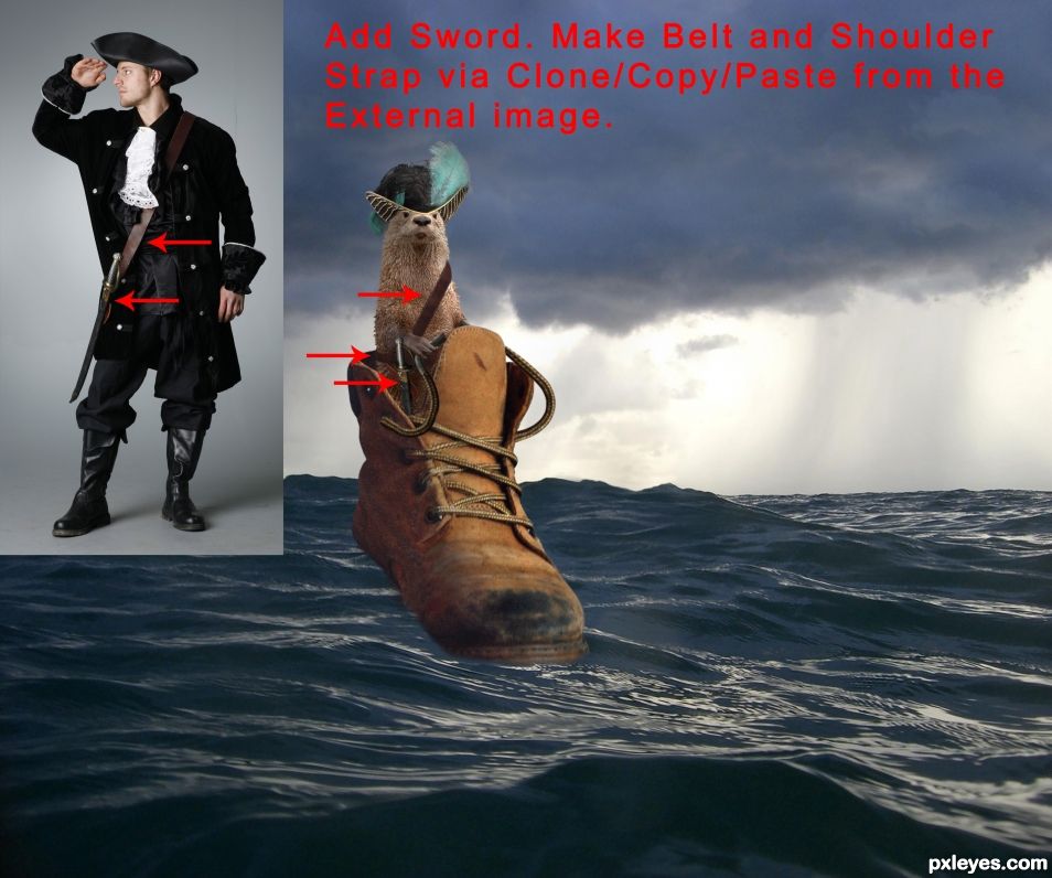 Creation of Pirate on the High Seas: Step 9