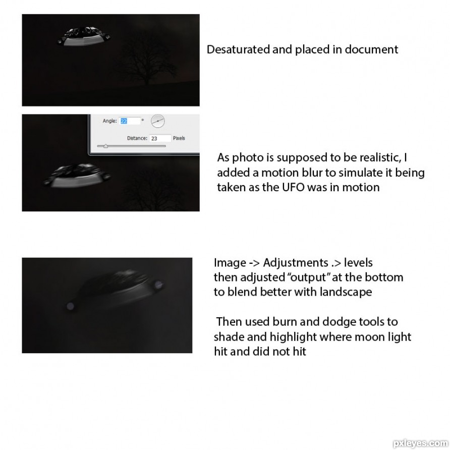 Creation of UFO Sighting!: Step 2
