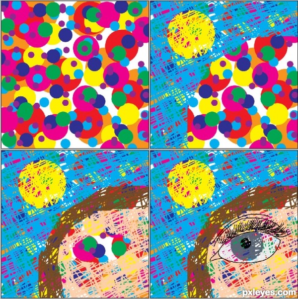 Creation of eye sees: Step 1