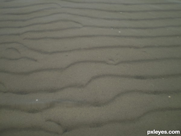 Sand in the water