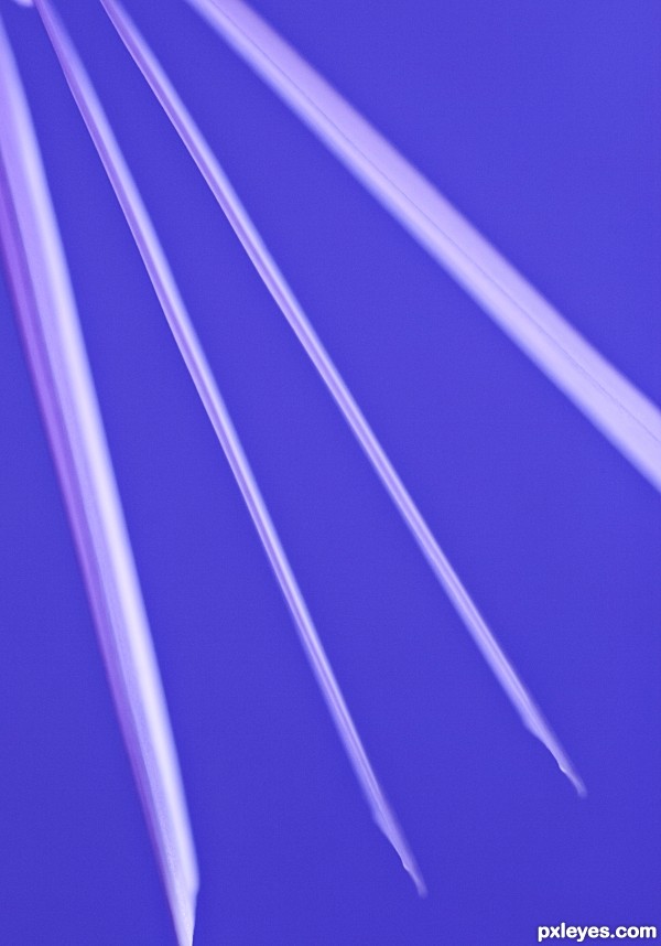 lines on blue