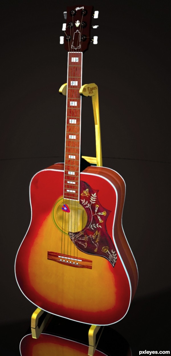 Creation of Gibson Hummingbird: Final Result