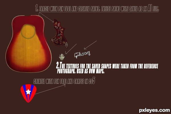 Creation of Gibson Hummingbird: Step 1
