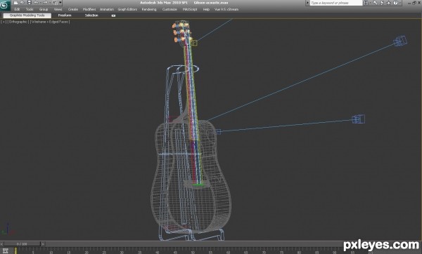 Creation of Gibson Hummingbird: Step 7